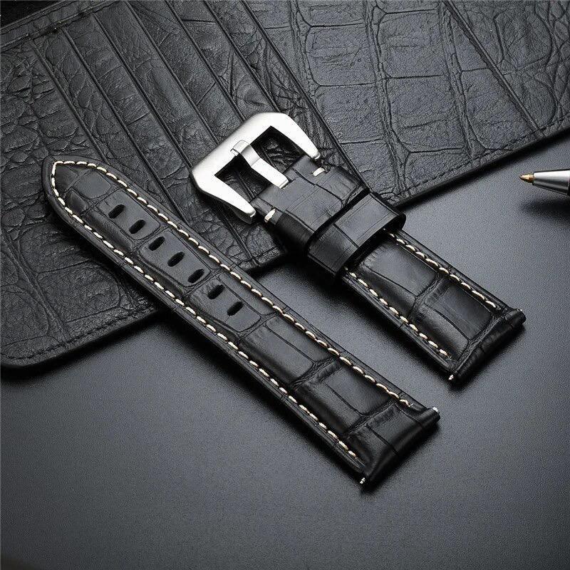 Panerai Officine Thick Croc 20mm 22mm 24mm 26mm Leather Watch Strap