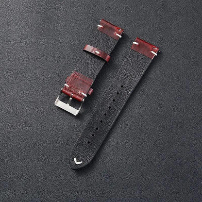 Vintage Style 18mm 20mm 22mm Leather Watch Strap Band, Top Quality + Pins & Tool
